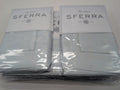Sferra Graticcio Aquamarine King Duvet Set 3PC Cotton Sateen Jacquard Italy NEW0