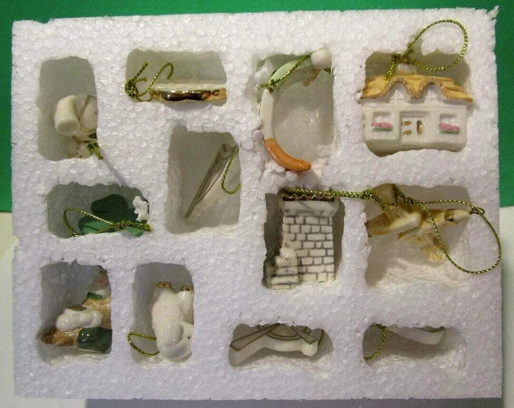 Lenox Luck Of The Irish Miniature Tree & 12 Ornaments Set St Patrick's Day NEW6