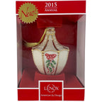 Lenox 2015 Annual Holiday Orb Ornament Holly Berries Gold Accents Christmas NEW8