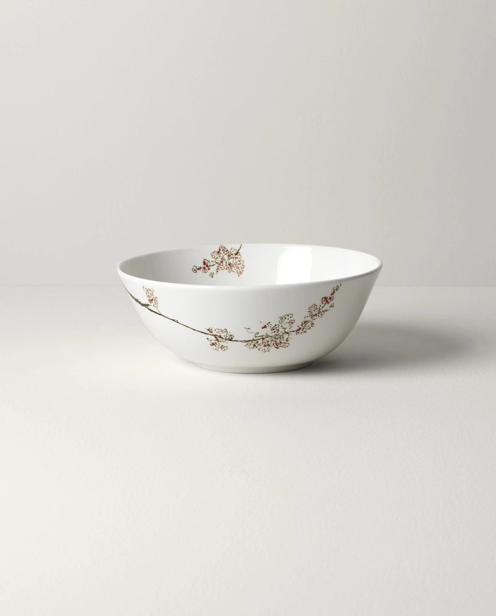Lenox Chirp White Large Serving Bowl Round Floral Blossoming Branch 9.5" USA NEW3