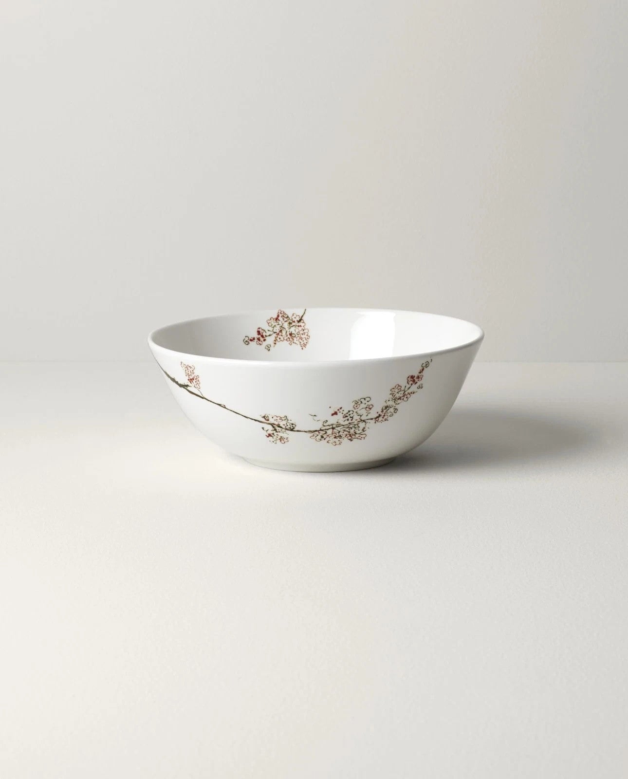 Lenox Chirp White Large Serving Bowl Round Floral Blossoming Branch 9.5" USA NEW3