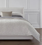 Sferra Terracina Slate Euro Sham Grey Floral Cotton Sateen Jacquard Italy NEW3