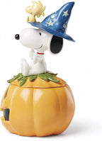 Lenox Peanuts Snoopy Halloween Great Pumpkin Candy Dish Jar Witch Woodstock NEW1