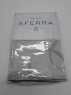 Sferra Caravino Tin Standard Sham Swirly Ribbon Design Sateen Jacquard Italy NEW7