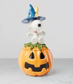 Lenox Peanuts Snoopy Halloween Great Pumpkin Candy Dish Jar Witch Woodstock NEW8