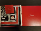 Baccarat 100% Silk Scarf Shaw Louxor Red Black Graphic 55" # 2809047 NEW In Box3