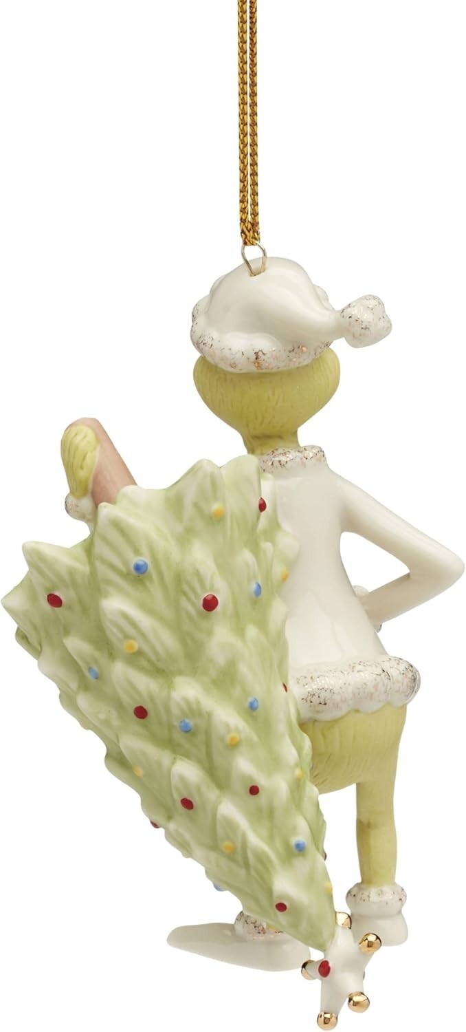 Lenox Grinch Stealing The Christmas Tree Figurine Ornament Dr Seuss 2024 NEW1