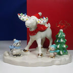 Lenox 2022 Marcel Moose Skating Party Figurine Forest Friends Christmas LE NEW3