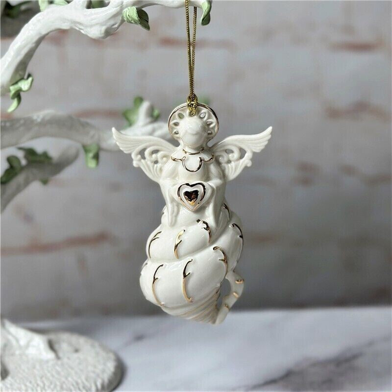 Lenox Angel of the Sea Seashell Figurine Ornament Ocean Heart 2020 Christmas NEW4