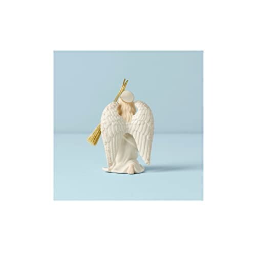 Lenox 2022 Heavenly Angel With Horn Figurine Ornament Star Annual Christmas NEW6