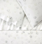 Sferra Punti Platinum Standard Sham Grey Taupe Dots Cotton Percale  Italy NEW8