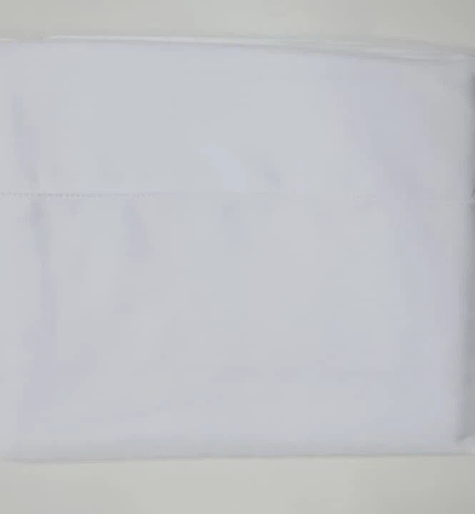 Sferra Matteo White Twin Sheet Set 3PC 100% Cotton Sateen 300TC Dorm Italy NEW6