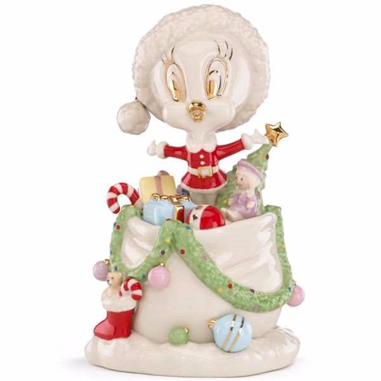 Lenox Tweety's Holiday Gifts Galore Bird Figurine Looney Tunes Christmas COA NEW0