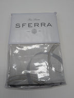 Sferra Caravino Tin Standard Sham Swirly Ribbon Design Sateen Jacquard Italy NEW0