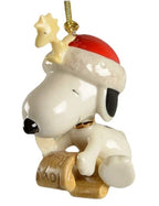 Lenox Peanuts Snoopy's List For Santa Figurine Ornament Woodstock Christmas NEW11