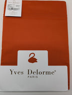Yves Delorme Triomphe Orange Queen Sheet Set 4PC 100% Egyptian Cotton Sateen NEW13