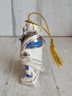 Lenox Disney R2-D2 Star Wars Droid Ornament Figurine White Bow Christmas NEW6