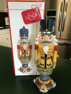Lenox Nutcracker Ballet Soldier Figurine Merry & Bright Gold  12.5 Christmas NEW5