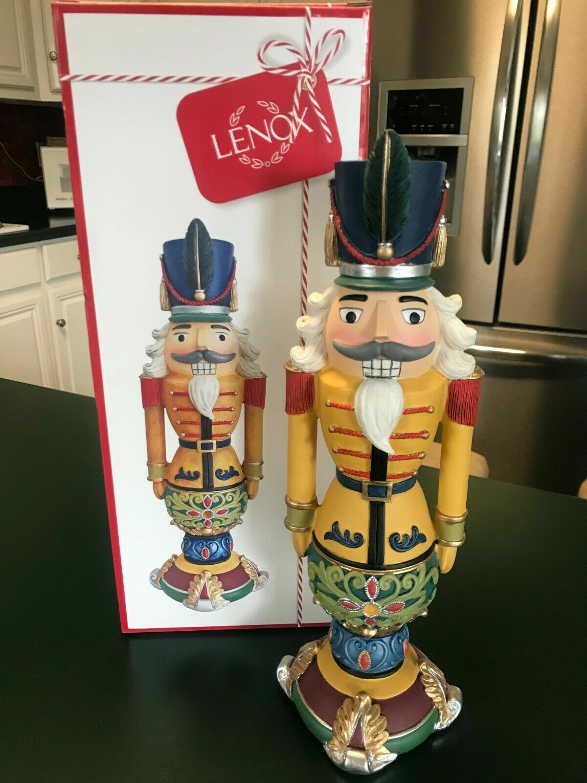 Lenox Nutcracker Ballet Soldier Figurine Merry & Bright Gold  12.5 Christmas NEW5