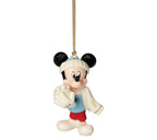 Lenox Disney 2022 Mickey & Minnie Figurine Ornament Set Snow Games Snowball NEW2