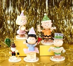 Lenox Peanuts Happy New Year Figurines Party 5 PC Charlie Brown Snoopy Lucy New9