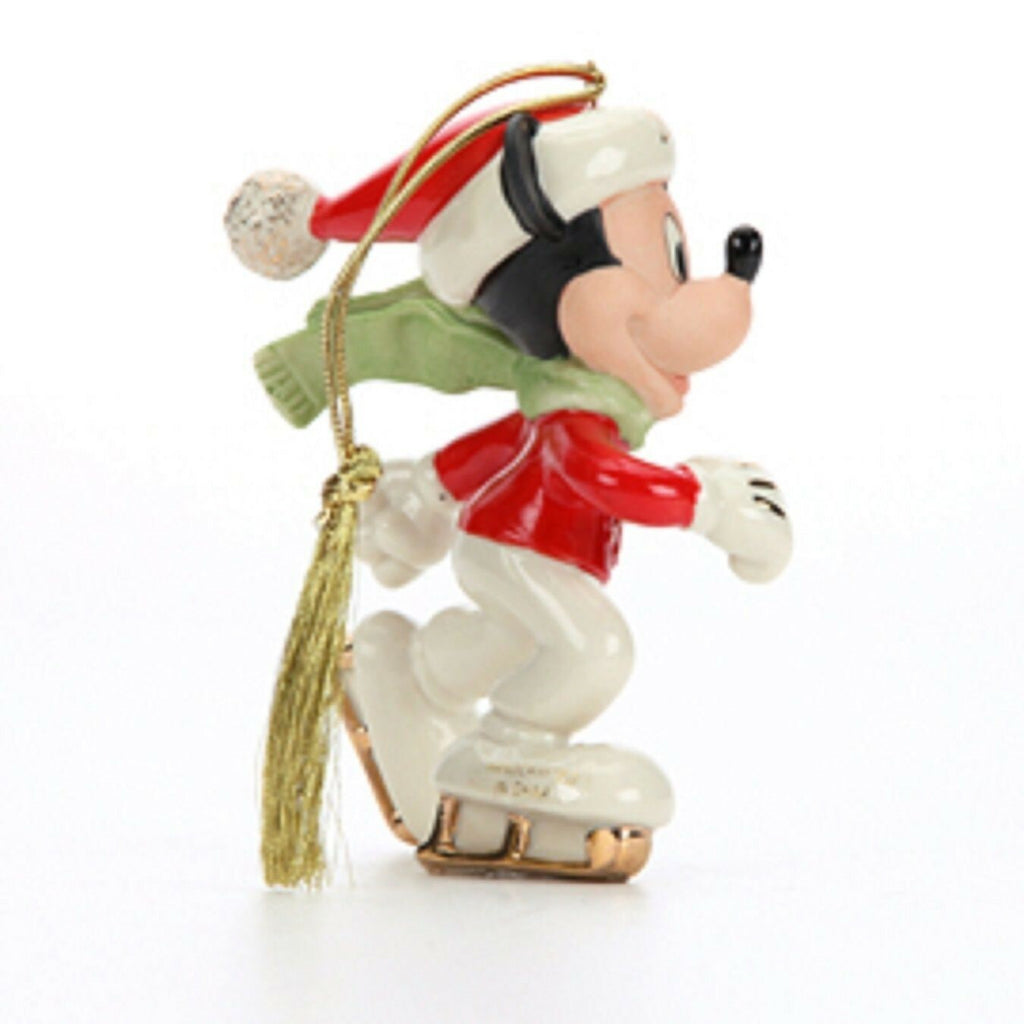 Lenox Disney 2015 Mickey Skating Figurine Ornament Annual Off To The Rink NEW1