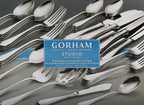 Gorham Studio 45 Piece Flatware Set Service for 8 Stainless Steel 18/10 Gift NEW7