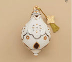 Lenox 2024 Annual Spire Ornament Ivory Pierced Flowers Bas Relief Christmas NEW3