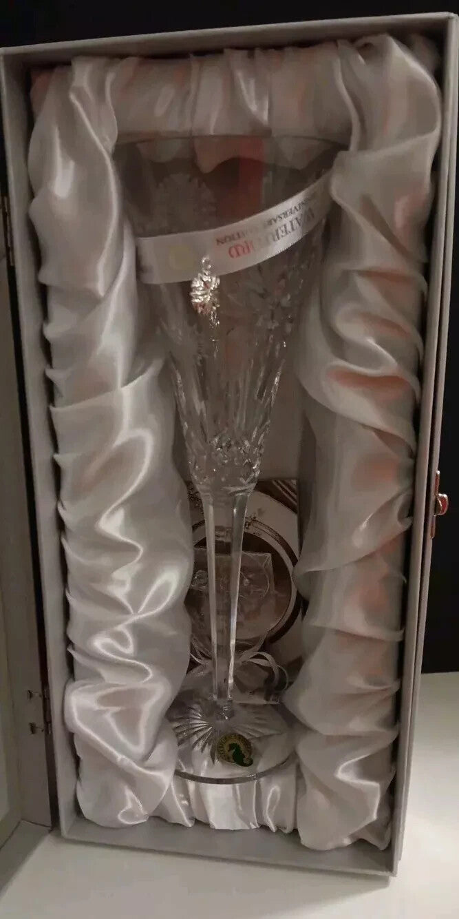 Waterford Crystal 2020 Snowflake Wishes Love Flute 10th Ed #1055481 NEW IN BOX7