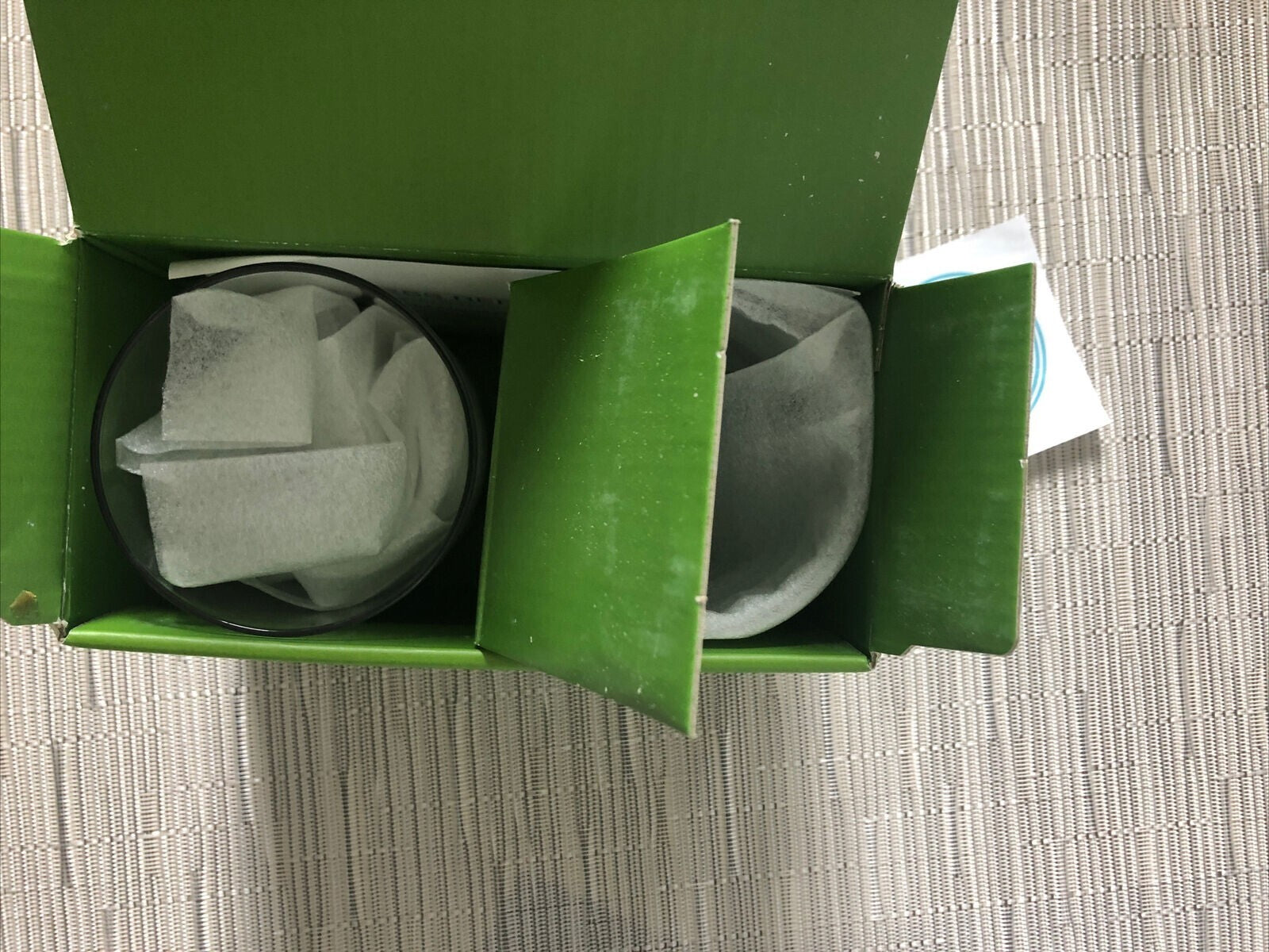 Kate Spade Charles Lane Crystal Whiskey Glasses Pair Mint Green Patricks Day NEW2