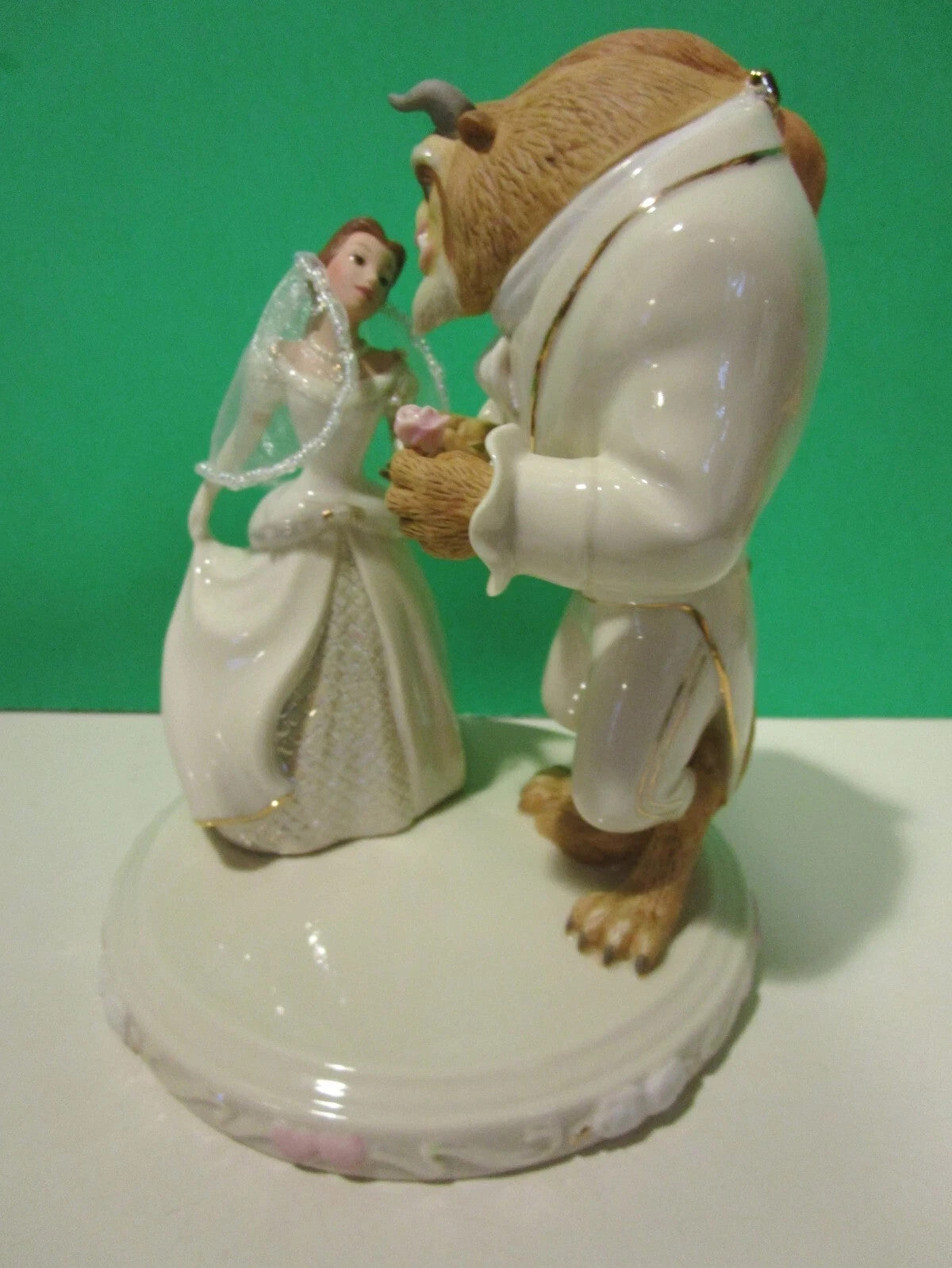 Lenox Disney Belle's Wedding Dreams Figurine Cake Topper Beauty & The Beast  NEW9