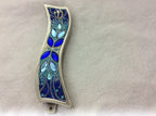 Lenox Mezuzah Case Blue Brilliance Swarovski Crystals Orit Schatzman Israel NEW5