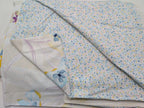 Yves Delorme Ondee King Duvet Multi Floral Print Cotton Percale Reversible NEW14