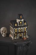 Lenox Halloween Lighted Haunted House Figurine Black Cat Pumpkin Owl Vintage NEW0