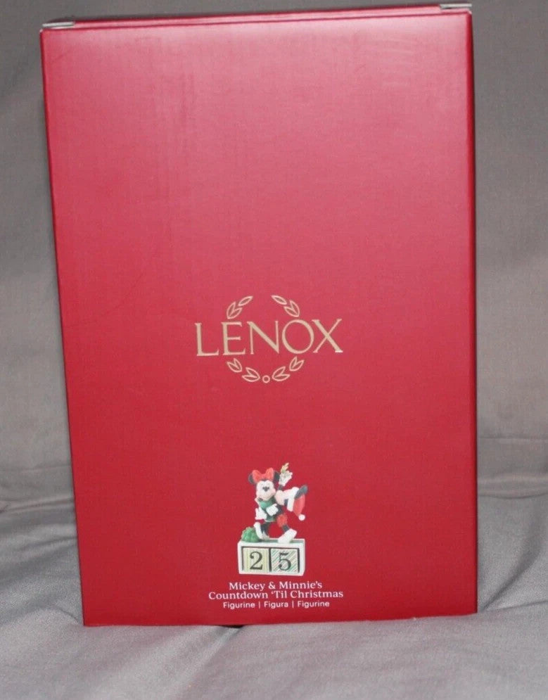 Lenox Disney Mickey & Minnie Mouse Countdown To Christmas Calendar Figurine NEW5