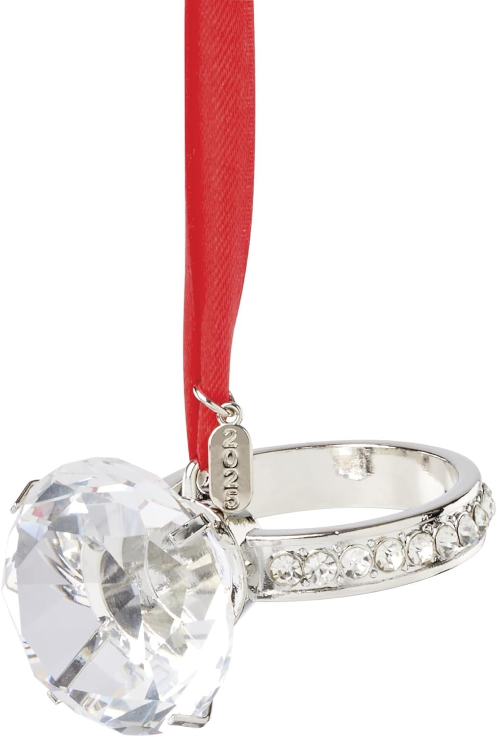 Lenox 2025 Engagement Ring Ornament Wedding Proposal Crystal Christmas Gift NEW1