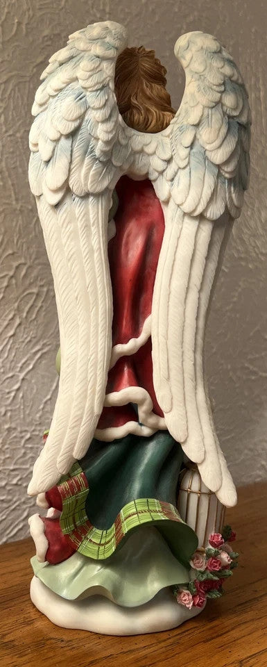 Lenox 2019 Anna Angel of Glory Pencil Figurine Christmas Plaid Ribbon COA LE NEW7