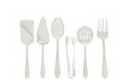 Lenox Garvey Serving Utensil Set 6PC Hostess Flatware Hammer 18/10 Stainless NEW3