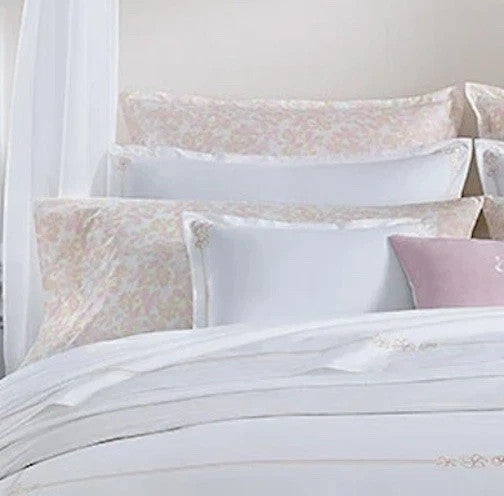 Sferra Prato Euro Continental Shams 2 Pink Yellow Carnation Cotton Percale Print6