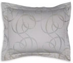 Sferra Caravino Tin Standard Sham Swirly Ribbon Design Sateen Jacquard Italy NEW1