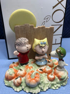 Lenox Peanuts Halloween The Great Pumpkin Figurine Scared Linus Lucy Snoopy NEW1