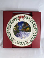 Lenox 2024 Holiday Collector Plate Winter Town Scene Christmas Village LE NEW5