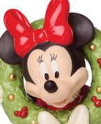 Lenox Disney 2025 Minnie Ornament Figurine Mouse Holding A Wreath Christmas NEW1