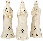 Lenox Divine Light Three Kings Figurines Lighted Nativity Pierced 3 Wise Men NEW0