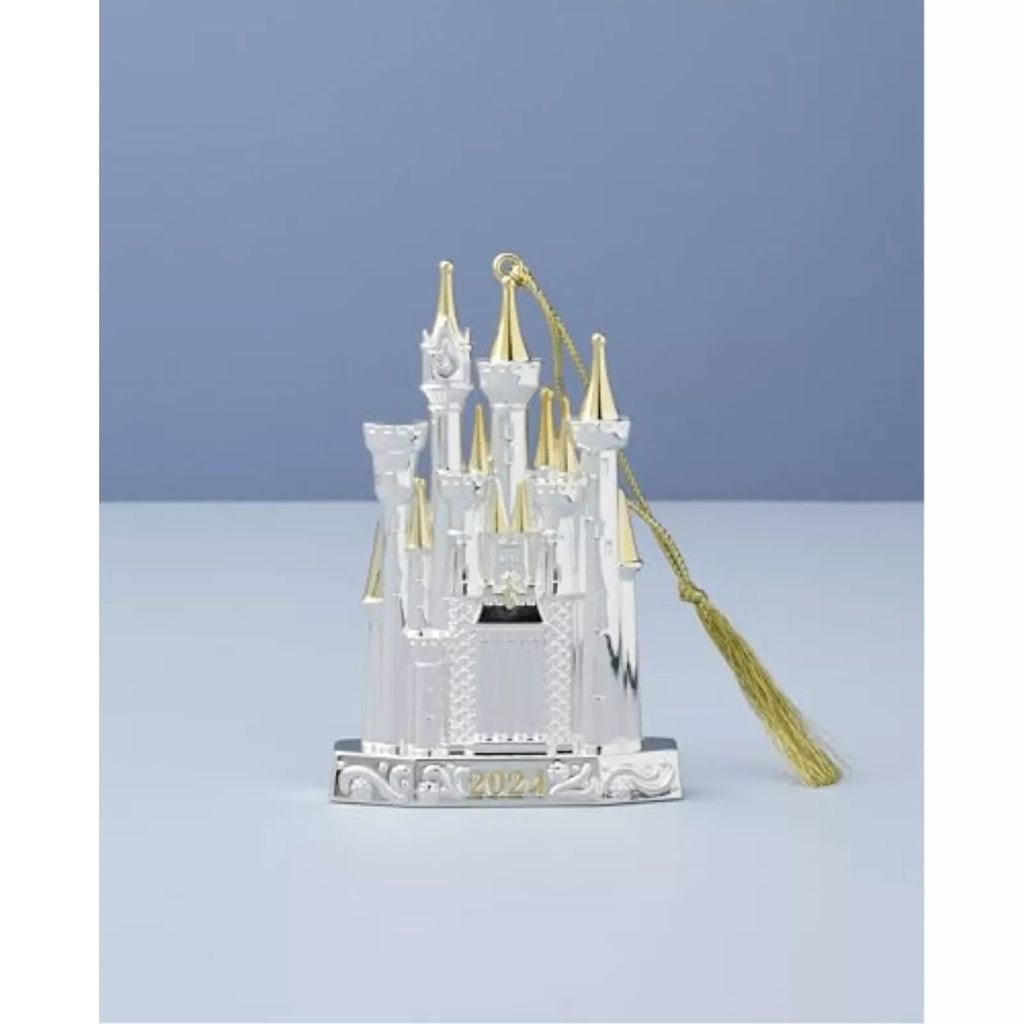 Lenox Disney 2024 Princess Cinderella's Castle Ornament Silver Christmas NEW9