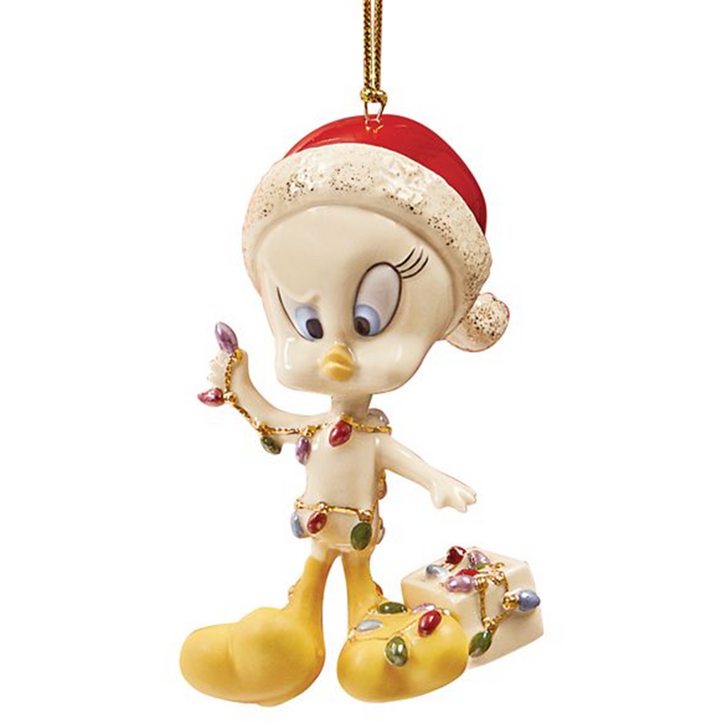 Lenox Tweety  Bird All Tangled Up  Figurine Ornament Looney Tunes Christmas NEW0
