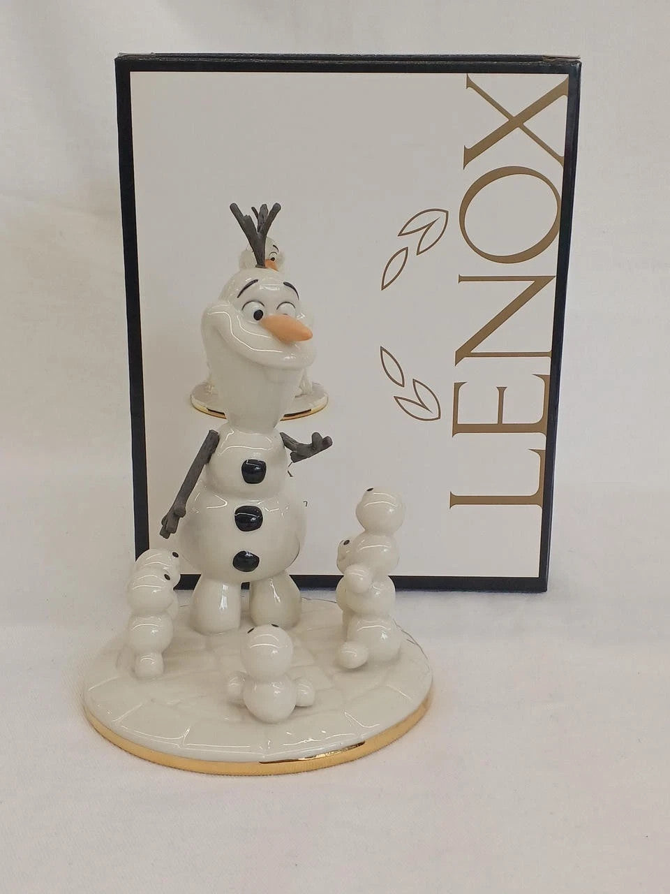 Lenox Disney Frozen Olaf's Snow Pals Figurine Snowman Friends Buddies RARE  NEW1
