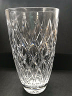 Lenox Irish Spring Crystal Mackenna Flower Vase 10" Diamond Cut Ireland Gift NEW5