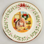 Lenox 2016 Santa Holiday Collectors Plate Annual Making A List Christmas USA NEW9