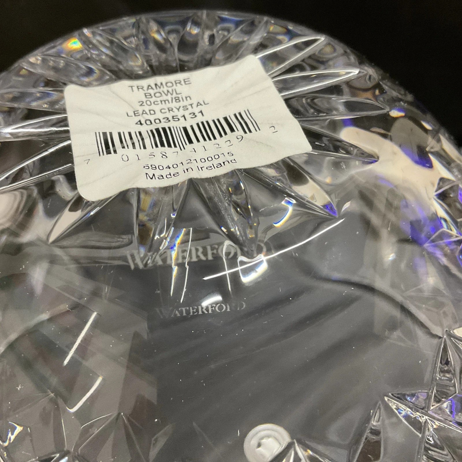 Waterford Crystal Tramore 8" Bowl Master Craft #40035131 Ireland Gift NEW IN BOX3